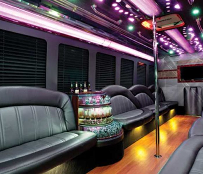 Luxury bus inner view